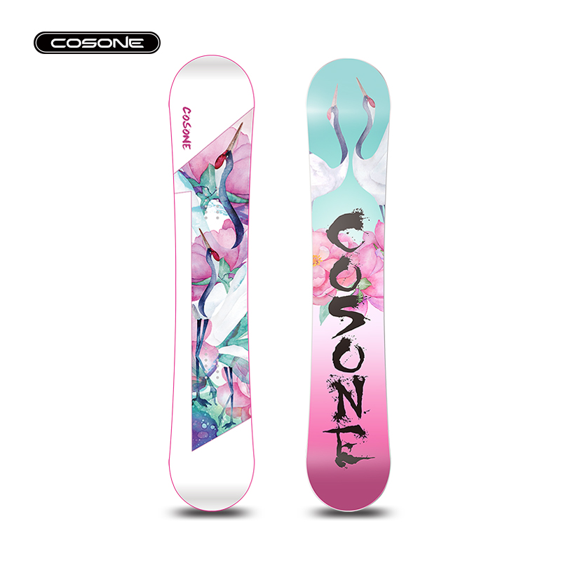 COSONE 19-20 all-round flat flower snowboard snowboard crane carp snowboard men's and women's ski equipment skis