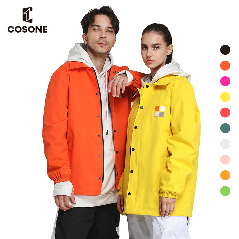 COSONE snowboard suit coat jacket windproof waterproof wear-resistant men and women can replace the chest badge can be customized pattern