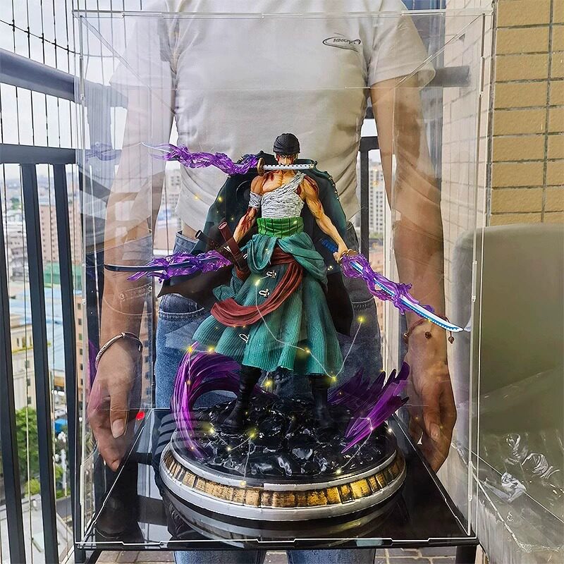 海贼王手办｜三龙索隆不动明王九刀流模型测评！这尊神像值得你为它剁手吗？🔥_等比例手办_淘宝游戏网