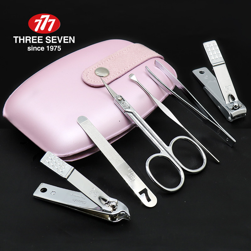 Clearance Korea 777 Nail Clipper Set Portable Home 6-Piece Nail Scissors Female Cute Nail Clipper Anti-splash