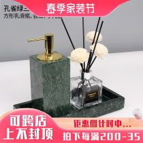 Upscale marble handwashing liquid pressing bottle body lotion Lotion Packaging Box bottle suit Custom-like plate room swing piece