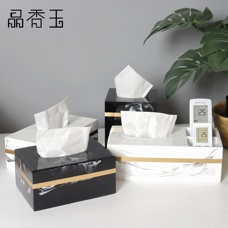 Eurostyle paper towel box Customized LOGO napkin box toilet paper box remote control containing box sample house display center-like room swing piece