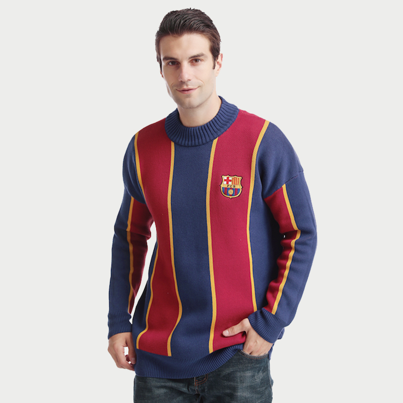 Barça's Official Red and Blue Thick Knit Sweater