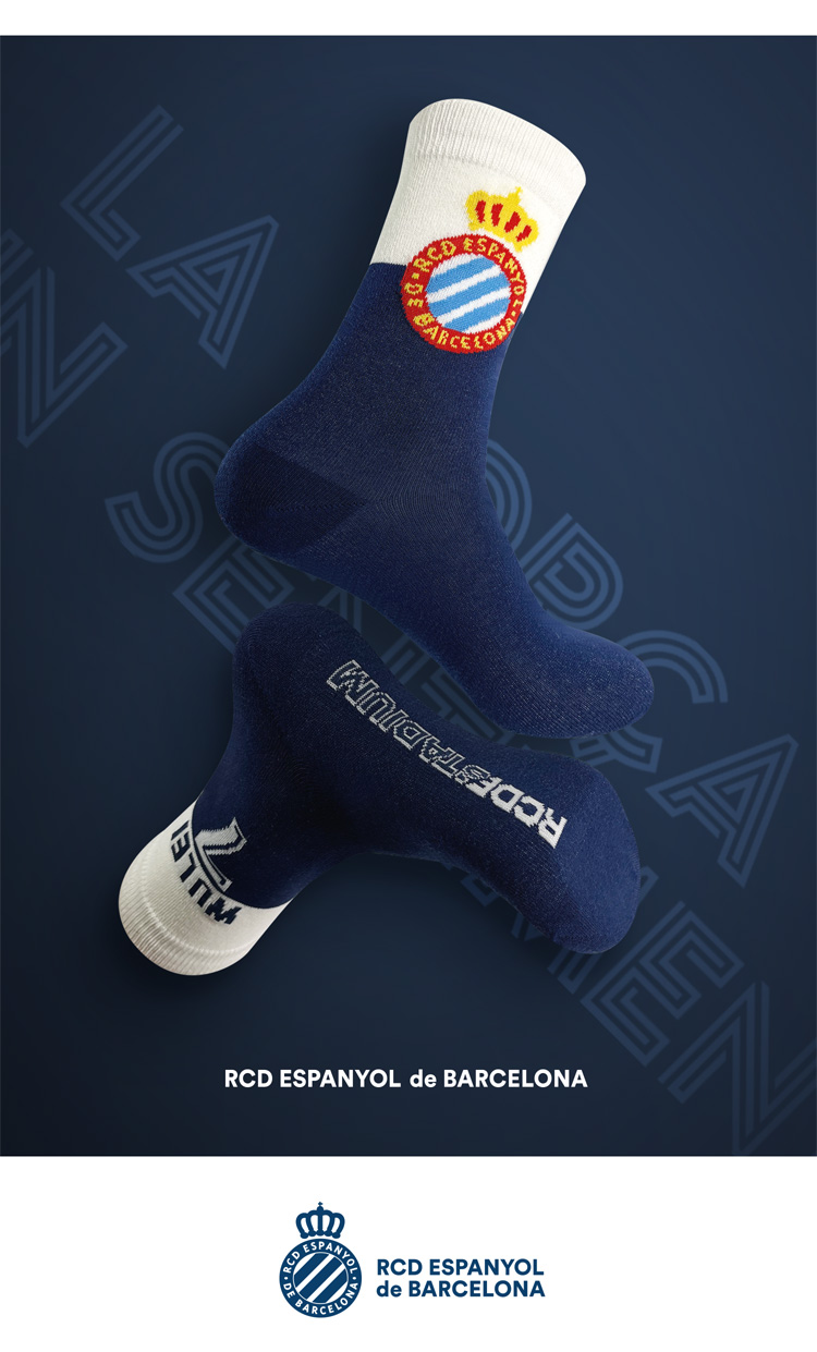 RCD Royal Espanyol Club 3 Pairs / Set Combined Socks