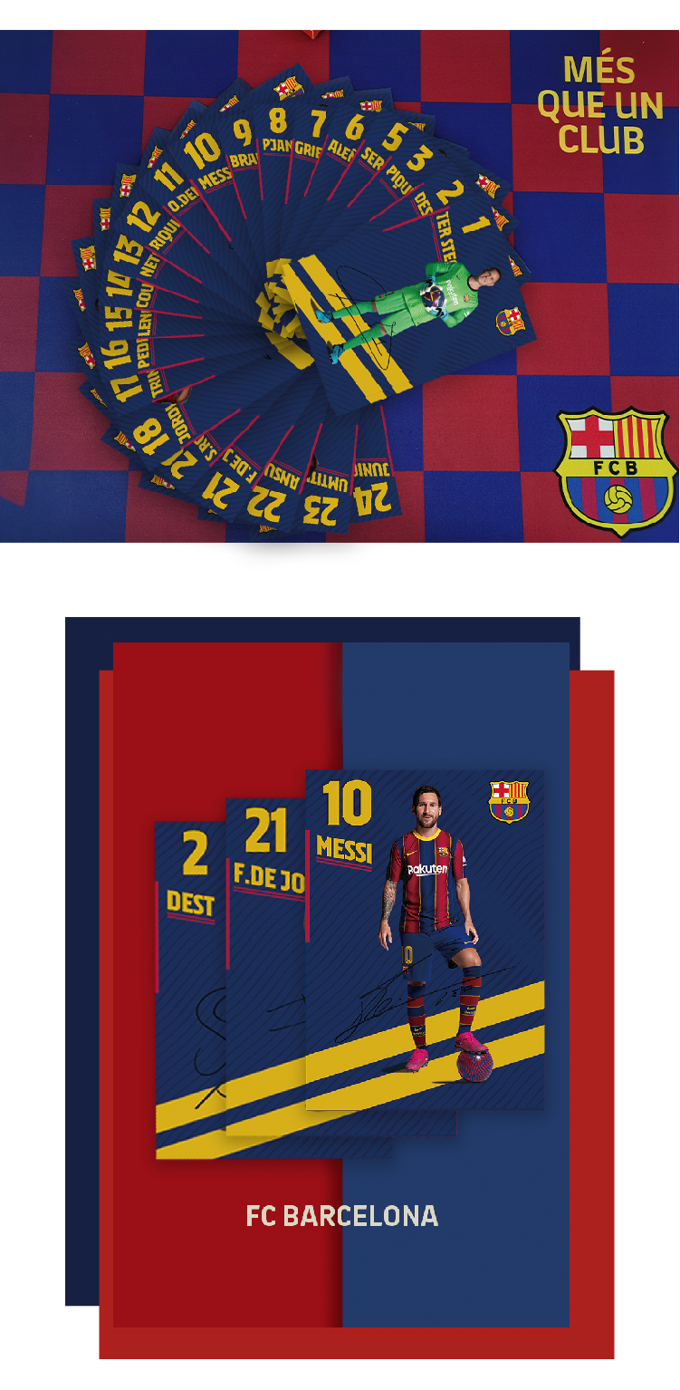 Barça 22 Star Postcards