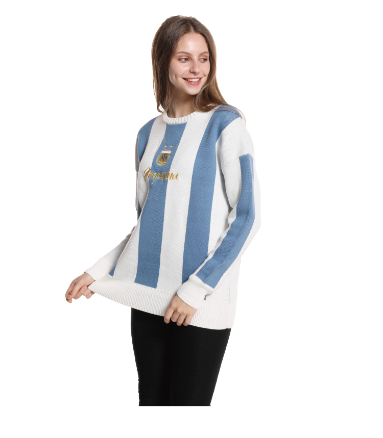 Argentina National Team Striped Thick Sweater