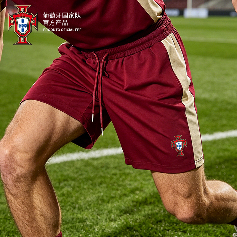 [Official Authentic Product] Portugal National Team |   Red Sports Shorts, Breathable for Spring and Summer, New Product for the World Cup