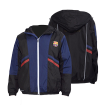 Offre officielle du club de Barcelone -- Barcelone Strips Reflective Vent Vent Veste Sports à Jacket à Casual