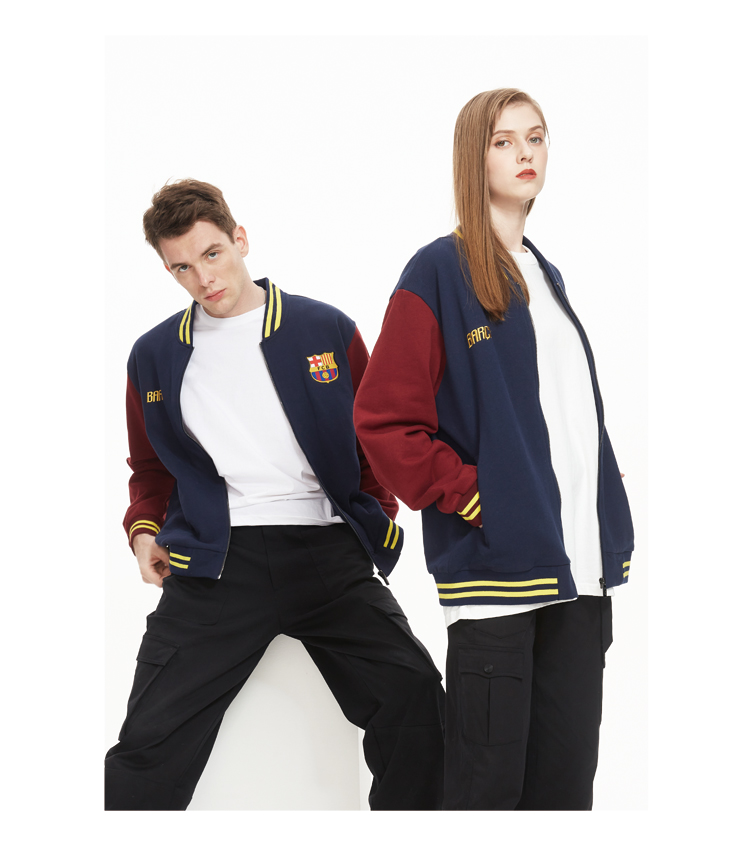 Barça Official Fashion Unisex Baseball Jackets