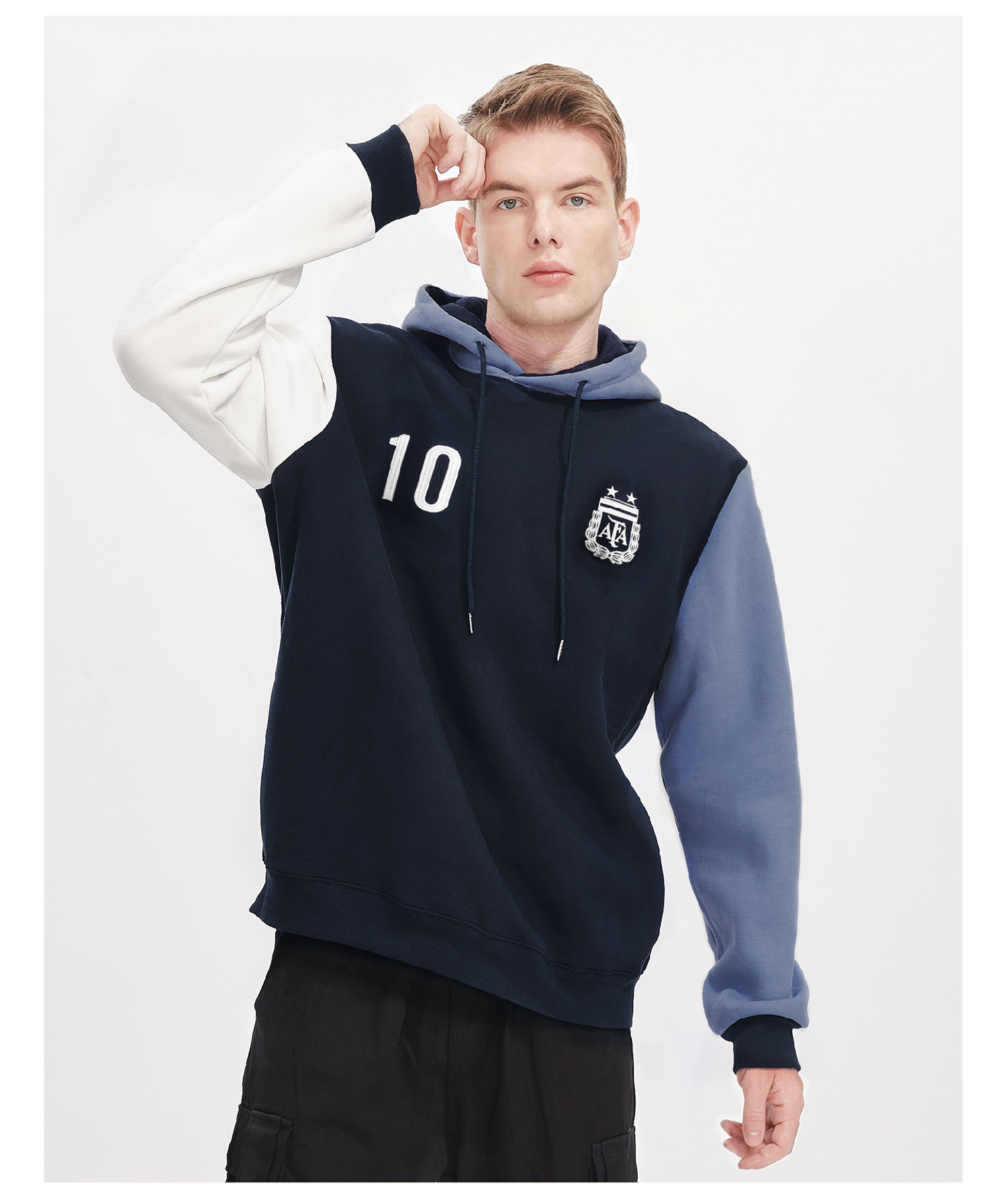 Argentina National Team Official Blue And White Messi 10 Hoodie