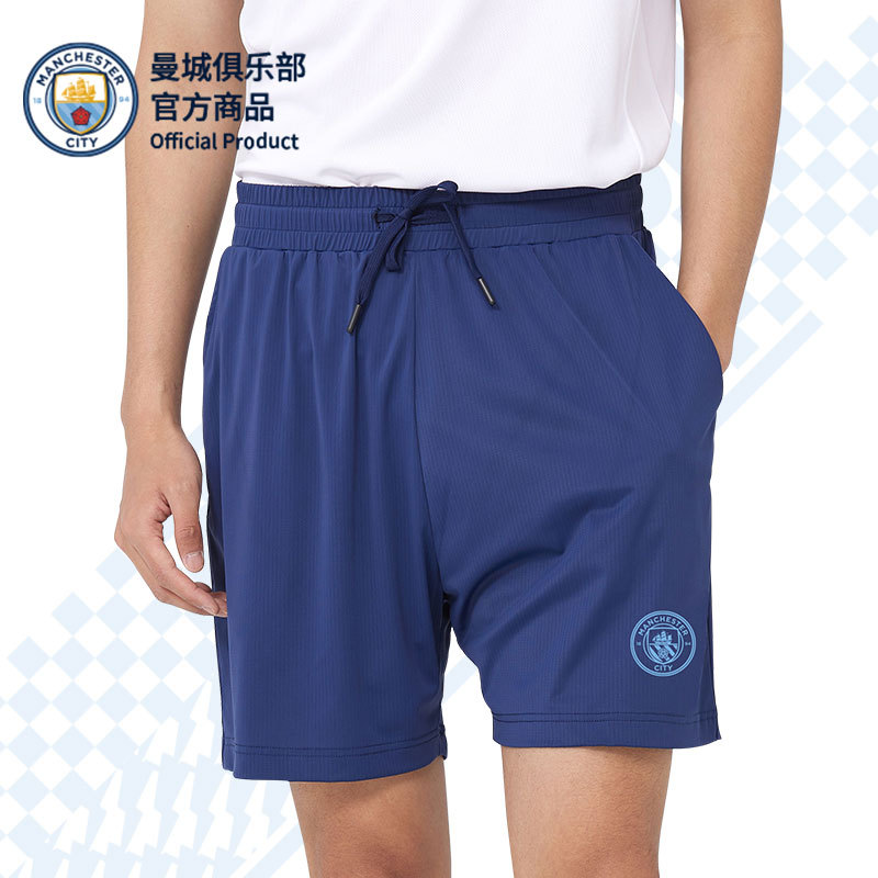 [Official Genuine] Manchester City Club | Dark Blue Casual Shorts Football Sports Pants Summer Authentic Training Pants