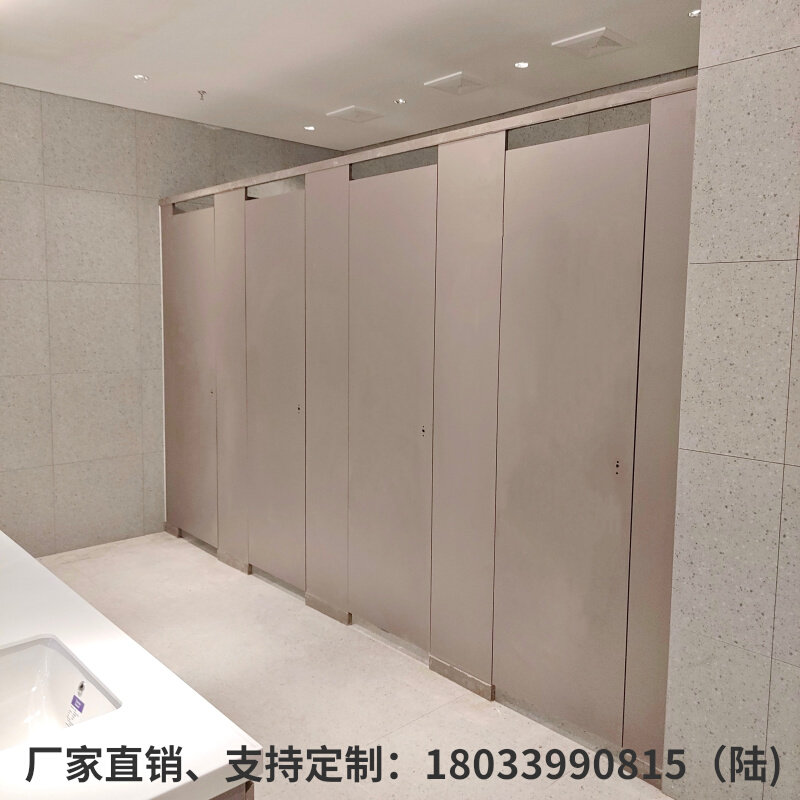 Powder room partition Anti-Bite aluminum alloy honeycomb panel PVC waterproof partition door school public toilet partition board