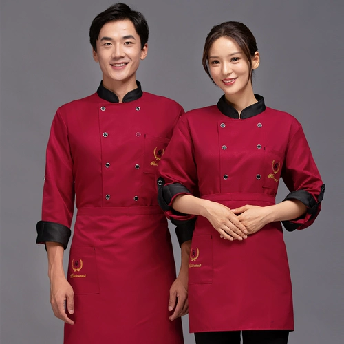 Демисезонный комплект для работы для отеля, лонгслив, рабочая одежда, короткий рукав