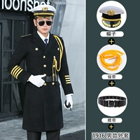 1916 мужская куртка+шляпа+ремень+досуг (Отправить плечо главу)