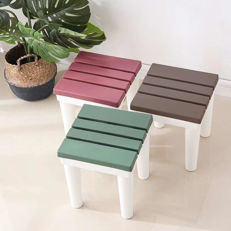 Non-slip waterproof bathroom stool plastic household small bench children low stool powder room bath changing shoe stool shower stool