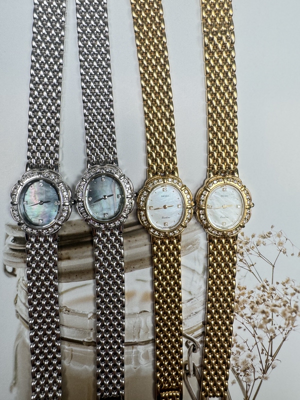 Vintage Second-Hand Women's Watches, Brands Such as Guido, Berna, Raymond Weil, and Watson Vintage Second-Hand Women's Watches, Brands Such as Guido, Berna, Raymond Weil, and Watson