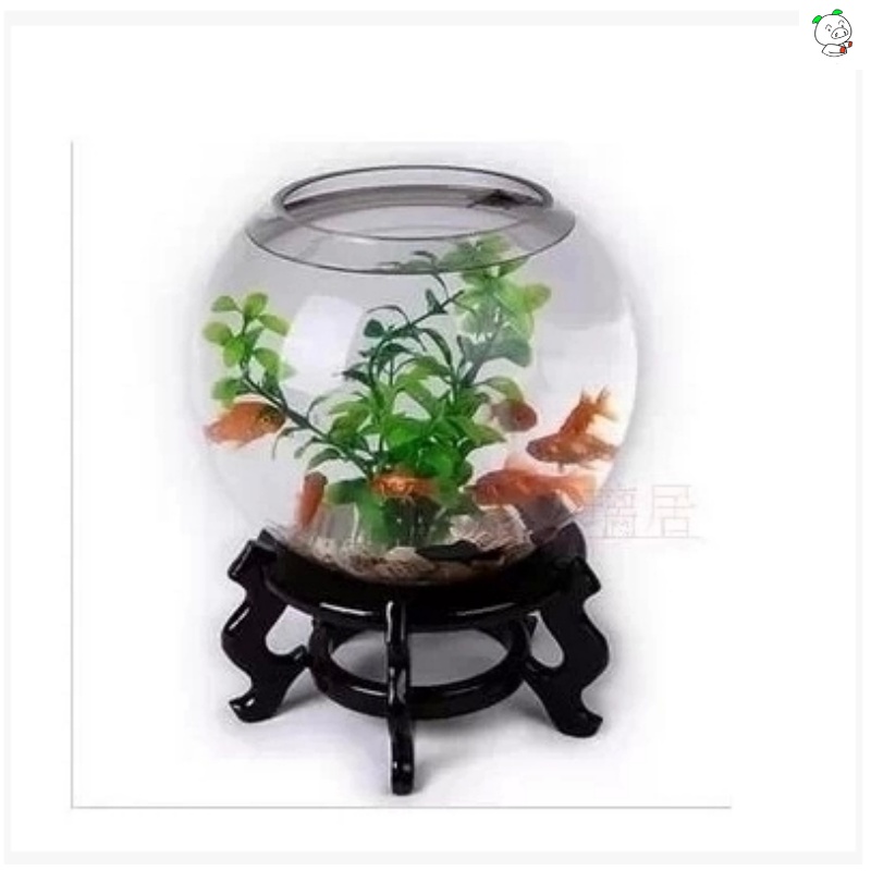 Tray was large supporting circular short hydroponic flower glass vase base tank flowerpot flower wearing thick imitation solid wood resin