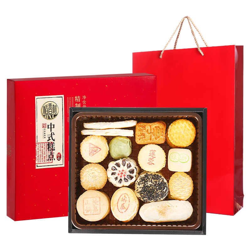 Daoxiang Village pastry gift box traditional specialty Beijing eight old-fashioned Chinese snacks in autumn gifts for the elderly and elders snacks
