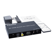 hdmi2 version 1 switcher 8K four in and one out PS5 XBOX set-top box notebook 4 in and 1 out distribution splitter optical fiber coaxial 3 5 audio separation TV projection ultra-clear 4K@