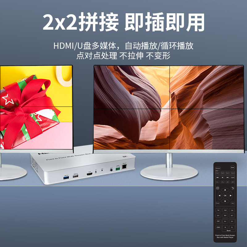 显示器神器 - BOWU 8K多屏宝 HDMI四屏扩展处理器 🖥-分配器-淘宝好物网