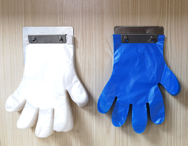 Food processing restaurant special disposable gloves transparent hanging hole gloves food processing gloves