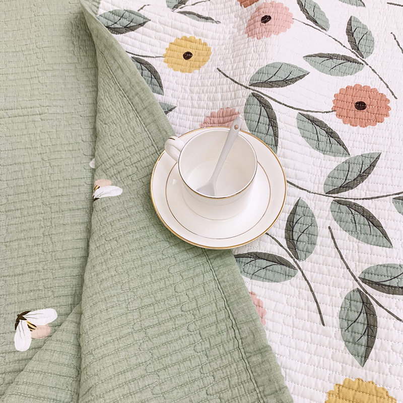 Korean single-piece bed cover double-sided dual-use quilted cotton tatami cotton four seasons universal 2021 new bed sheets