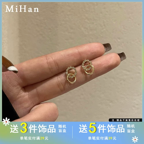 Серебряная игла, маленькие модные серьги, серебро 925 пробы, простой и элегантный дизайн