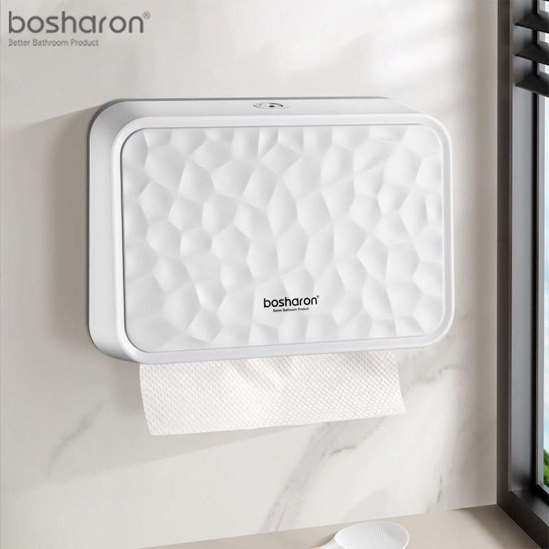 Bosalang toilet toilet Toilet Polished paper Toilet Paper Hung Wall Style Home Pumping Box Free kitchen towels Box Business-Taobao