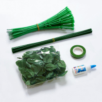 Flower art Flower wrapping paper material Florist scissors Prick removal pliers Bamboo stick Flower rod Flower mud ribbon tape Tape accessories