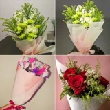 Компания с ватной бумагой с пакетом чистого цвета