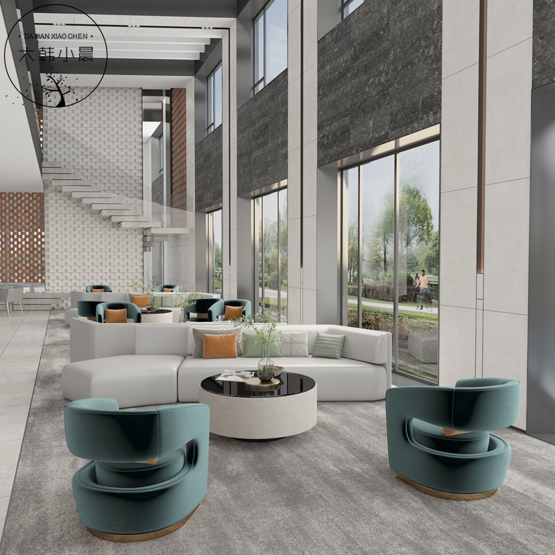 Sample House Display Centre Negotiation Cassette Portfolio Hotel Arc Sofa Minima Light Lavish Beauty Salon Hall Reception Home Innate