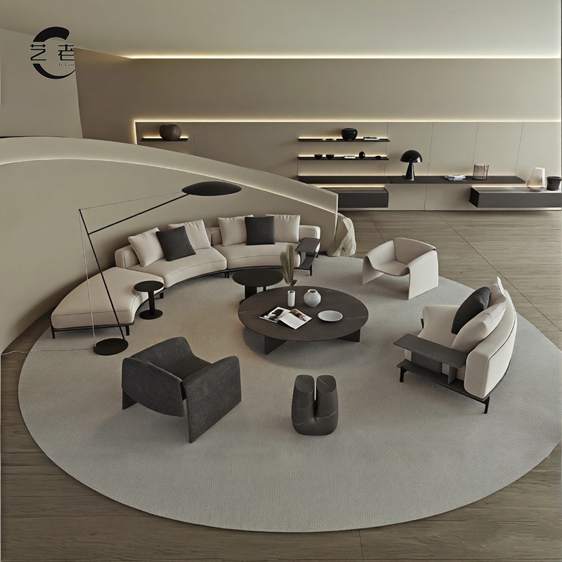 Modern Sales Office Negotiation Sofa Hotel Lobby Reception Curved Sofa Beauty Salon Club Hall Sofa Set Modern Sales Office Negotiation Sofa Hotel Lobby Reception Curved Sofa Beauty Salon Club Hall Sofa Set