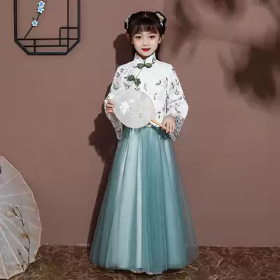 Children's Hanfu girls ' ancient costume super fairy skirt little girl Chinese style baby improved Tang costume 2021 new spring and autumn