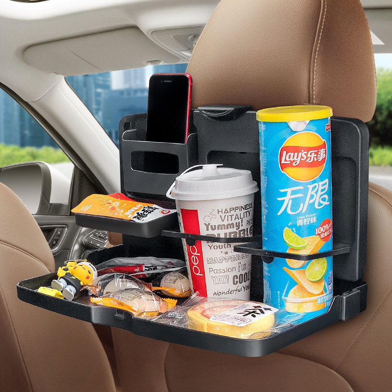 Car small table board folding dining table car rear seat dining table rear car dining artifact car learning table dinner plate