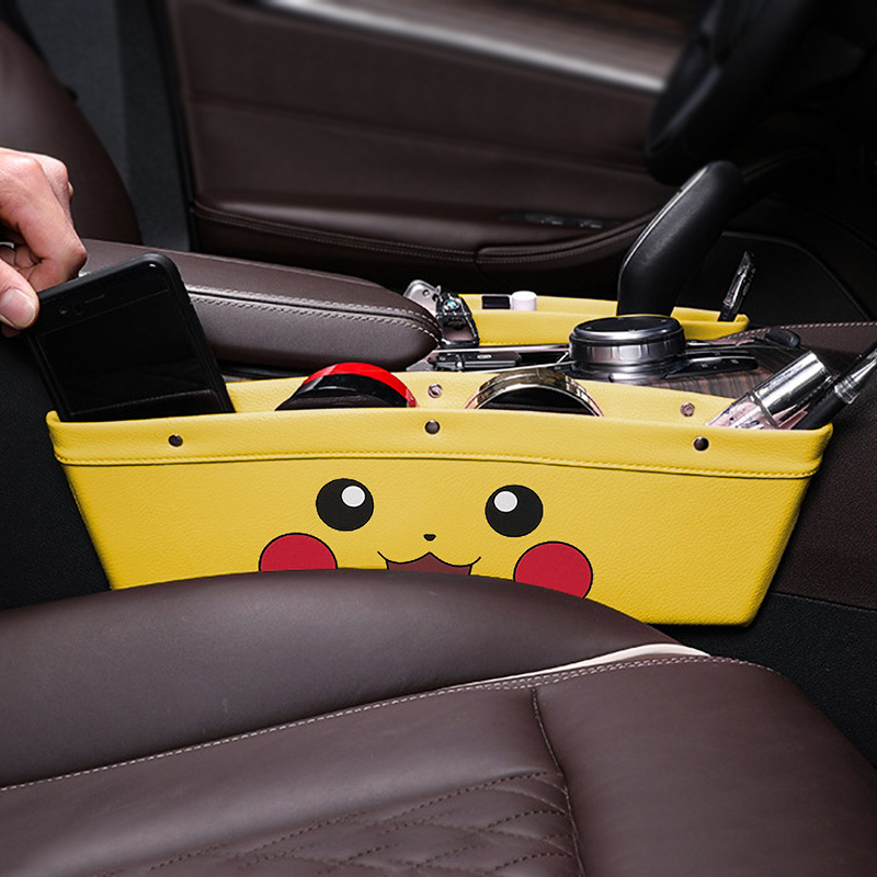 Seat gap storage box Cute cartoon multi-function storage box car carrier gap car interior finishing supplies universal