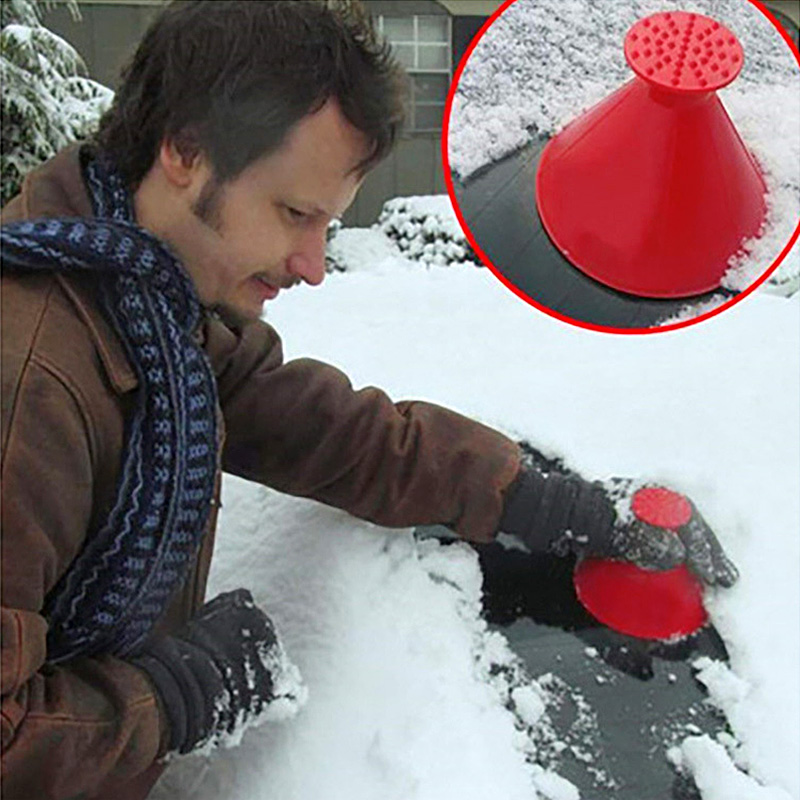 Car snow shovel artifact car with deicing shovel snow brush scraping snow board frost shovel snow cleaning tool glass front windshield