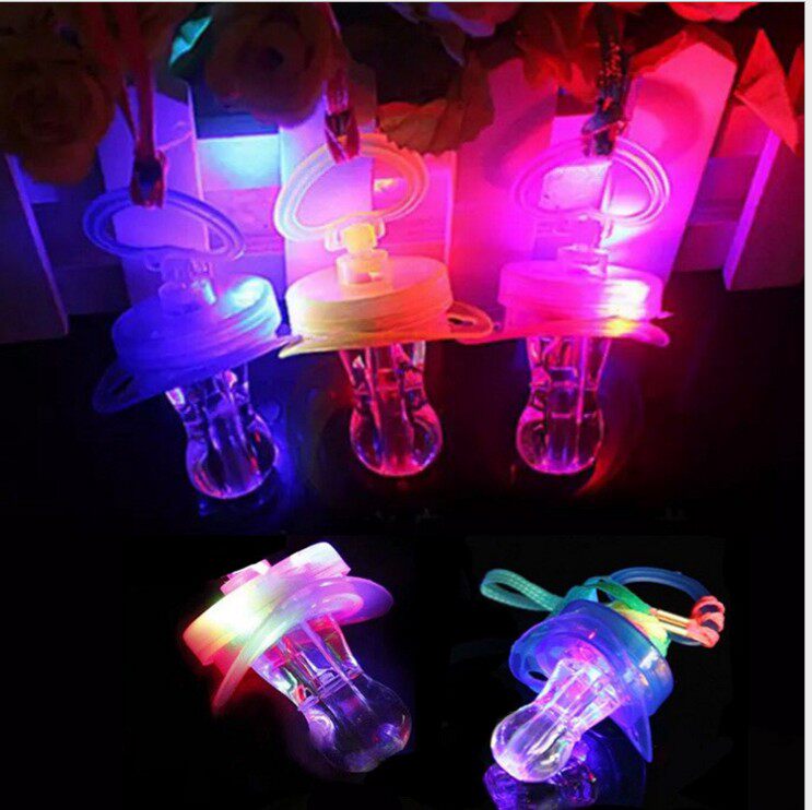 Bar atmosphere props LED luminous bungee Pacifier Party Nightclub Glowing Glowing Bungee Whistleblowing