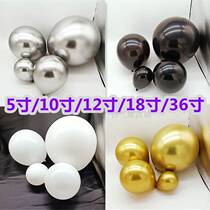 White black 5 inch 10 inch 12 inch 18 inch gold Silver color wedding Wedding Balloon Birthday Arrangement Wedding decoration