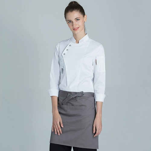 真耀 Фартук шеф -повара, ресторан ресторана в отеле, официант мужчина и женский фартук, адаптированный короткий фартук дома