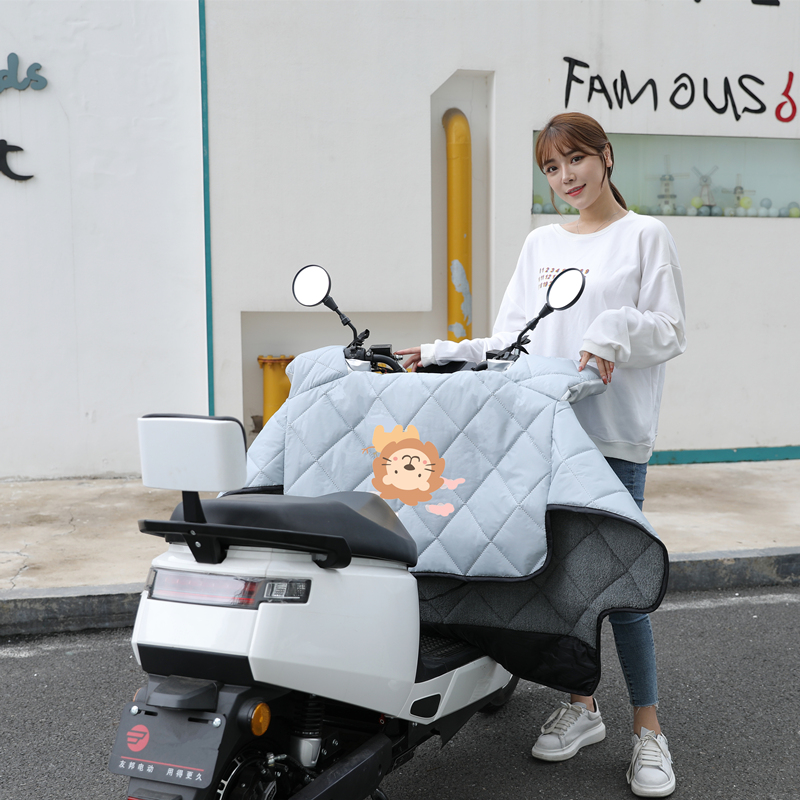 Electric car wind shield by winter gush thickened waterproof Mormon battery Bicycle anti-chill windproof cover autumn and winter increase