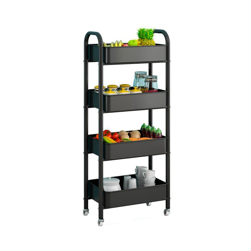 Zhen Yuan Small Cart Shelf Floor Kitchen Mobile Make-up Room Multilayer Bedroom Headboard Containing Shelf