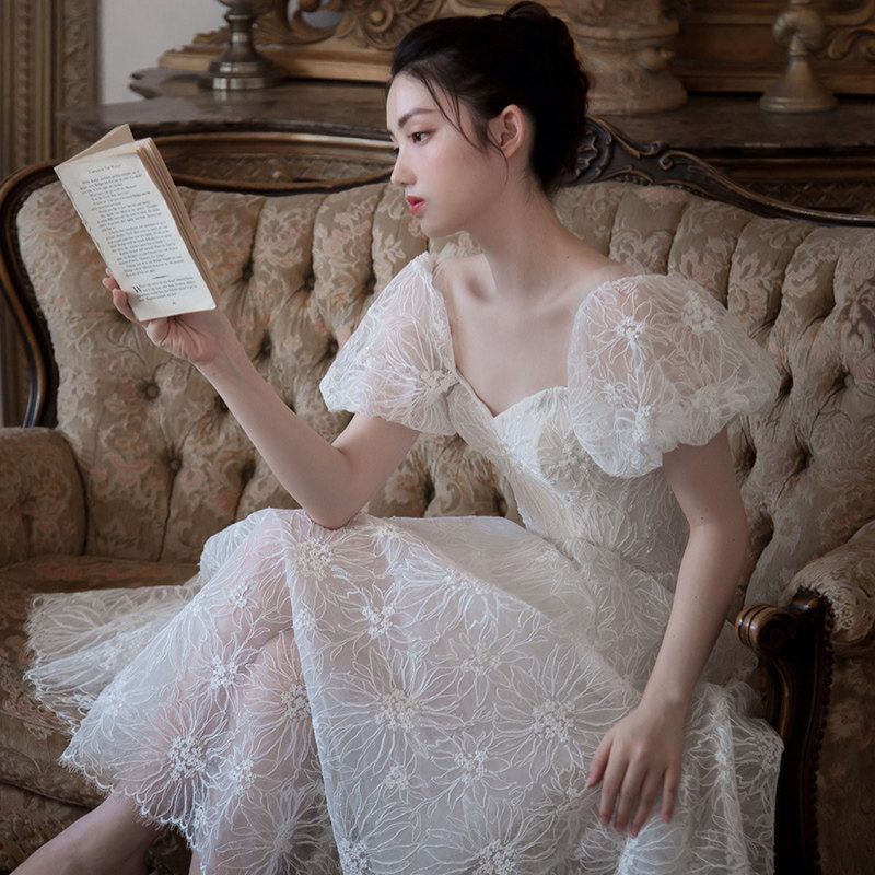 Evening dress 2022 The new French Fairy Skirt can normally be worn with a toast to the bride to book a small sub-temperament