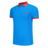 [Карманный лоскутный воротник] Озерный сине-оранжевый воротник