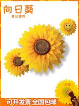 La main créative des Jeux prend des accessoires de tournesol fleur tenant la cérémonie douverture pour danser la fleur de soleil fleur artisanale