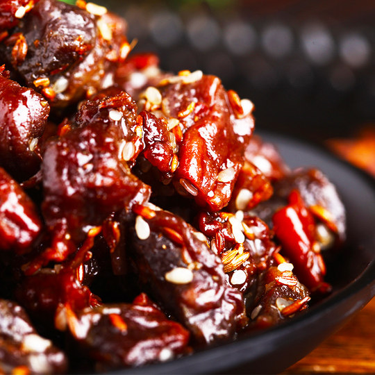 Niuhengji Inner Mongolia Air-Dried Beef Cubes Snacks for Children, Original Cut, Thick Cut, Small Package, Official Flagship Store 500g