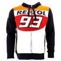 Mark Marquez 93 MOTO-GP Zip Hoodie Motorcycle Racing Clothing Casual Sweater