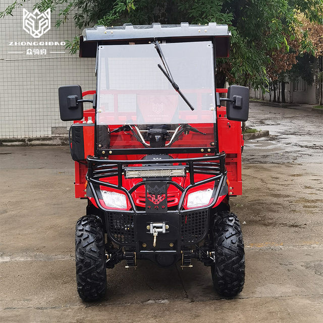 Zhongqibao part-time aux-wheel drive auxiliary transmission 400cc water-cooled 2.6-meter compartment simple carport 12-inch off-road ຍານພາຫະນະຊາວກະສິກອນ