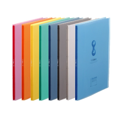 Японская король король Джим Джинсия печатный логотип Hiktas увеличивает или уменьшает информационный альбом A4 Страницы штекерных платков 10 страниц 20 страниц студенческой тестовой бумажной бумаги для хранения банк хранения банк портативный