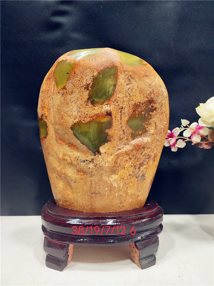 New product Xiuyu Yushu stone strange stone original stone backing mountain stone Bo ancient frame ornament jade sightseeing stone town house Feng Shui