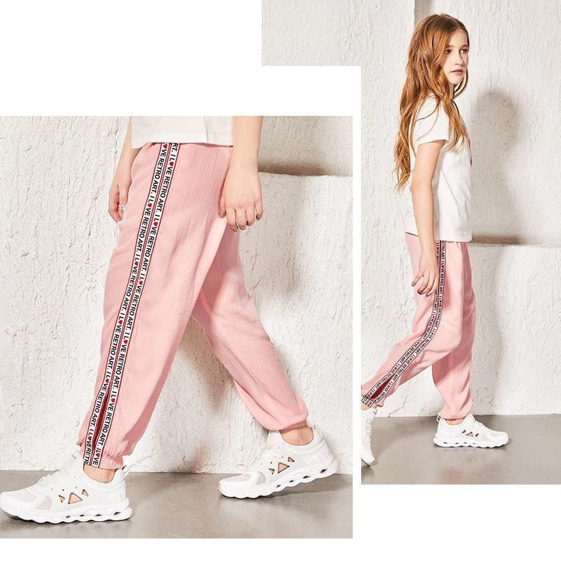 Clear discount Banbara girls pants summer thin 2022 new children's air - loose baby mosquito pants